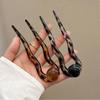 U-Shaped Hairpin Acetate Hair Bun Fashion Hair Sticks  for Women Girls