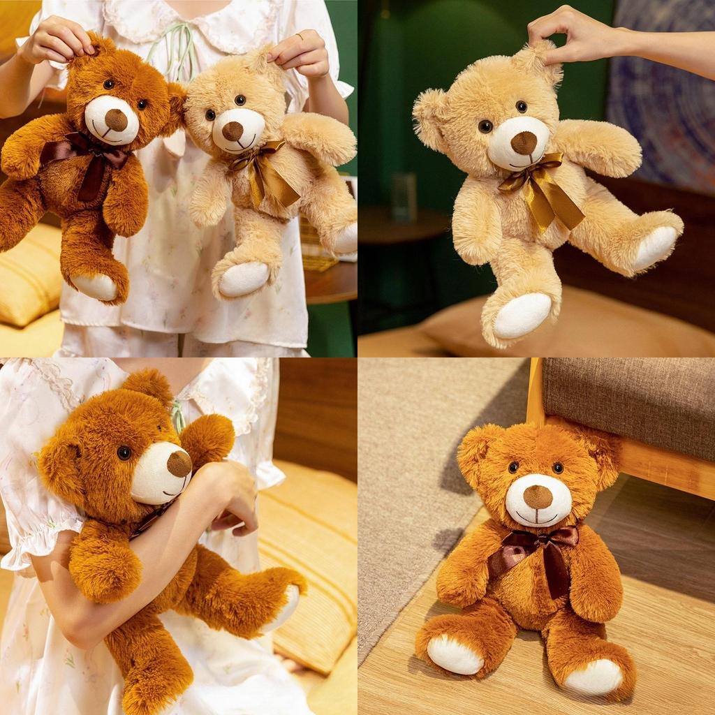 Plush Bear Toy For Kids Gift Soft 3d Cotton Stuffed Animal For Children