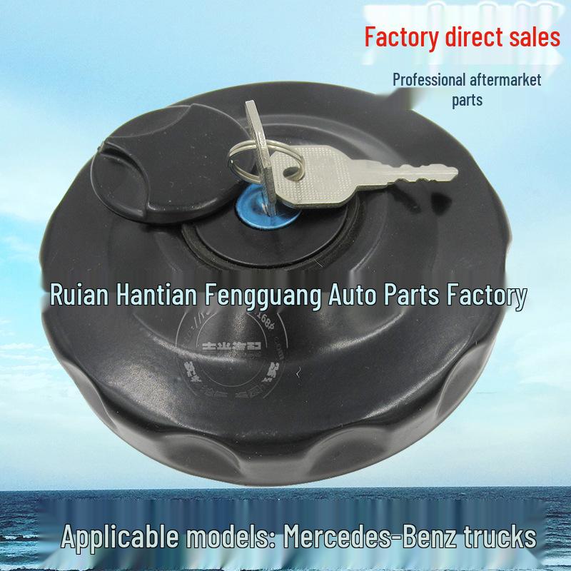 Víčko palivové nádrže nákladního vozu Mercedes-Benz se zámkem a klíčem (Model MS-706/ER302)