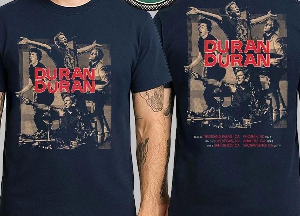 Duran Duran North American Tour 2026-26 Dates List Kicking Off December T-Shirt XXXXL