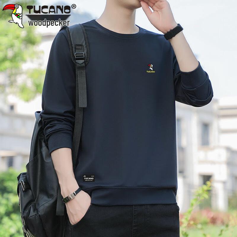 Tucano Men's Casual Long Sleeve Round Neck Sweatshirt