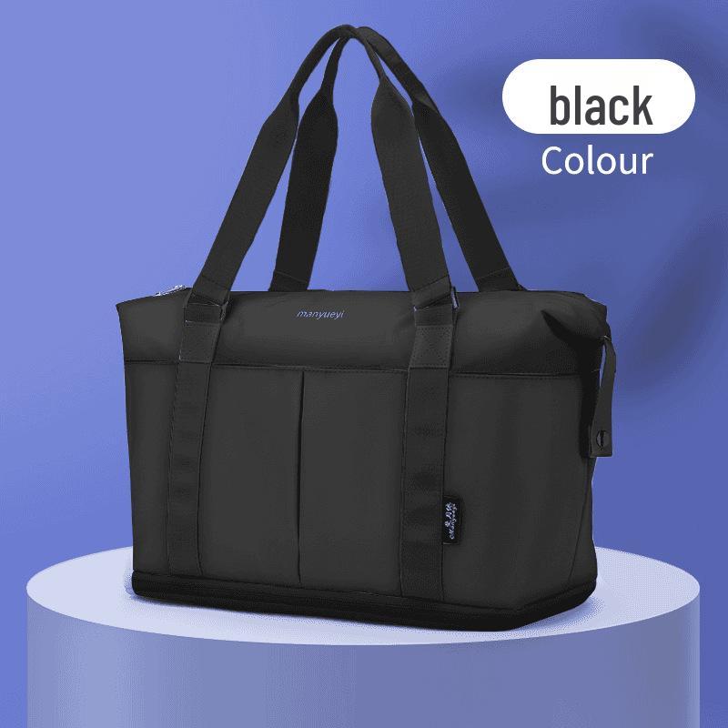 Man Yueyi Expandable Large Capacity Trolley Handbag: Versatile Travel, Business, and Fitness Bag.