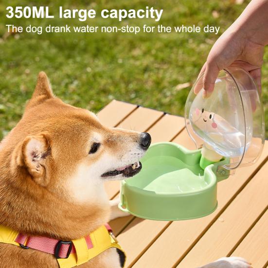 Portable Pet Water Bottle Foldable Dog Water Bottle Leak-Proof Dog Water Dispenser with Bowl for Hiking Outdoor Walking Camping Travel Use