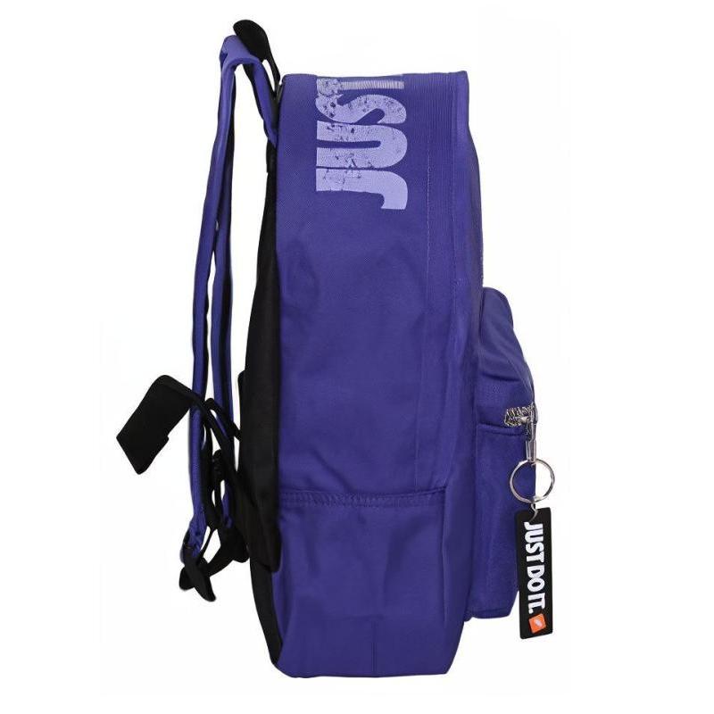 Nike Polyester Backpack Mini Unisex Silver Gray Purple Casual BA4606-510