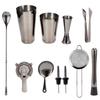 11PCSCelsiusSet Cocktail Shaker Set Bartender Kit Cocktail Strainer Stainless Steel Barware for Home Party