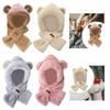 Winter Hat Scarf Set Casual Beanie Comfortable Adorable Plush Animals Hat for Birthday Gift Outdoor Sports Cosplay Parties