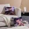 Simple Daily Life LLove and Deepspace GAM ICONS Cushion Cover Linen Pillowcase Cover Soft Decor for Sofa Home Room