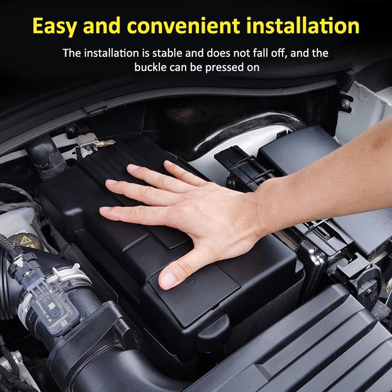 Car Battery Cover for Volkswagen VW Golf Mk7 5G 1.4T 2.0T 2013~ 2014 2015 2017  Car Flame Retardant Engine Accessories