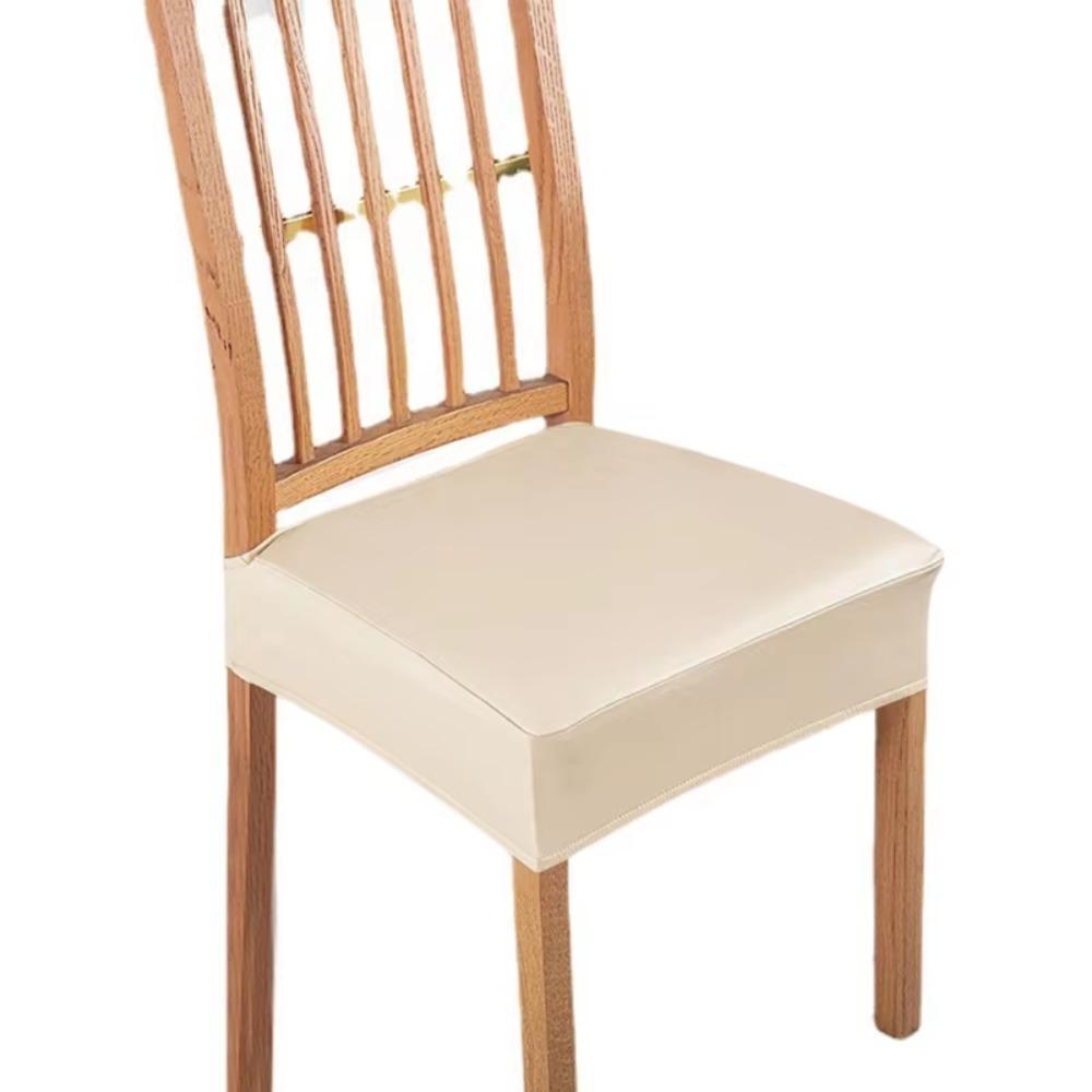 PU Leather Waterproof Seat Protectors Oil-resistant Elastic Chair Slipcover Home Furniture хаки 860₽