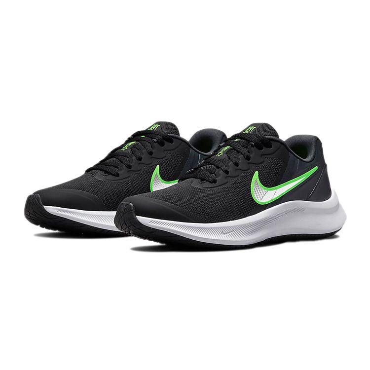 Nike Star Runner 3 GS Black Chrome Kids Sneakers Dark-Smoke-Grey DA2776-006