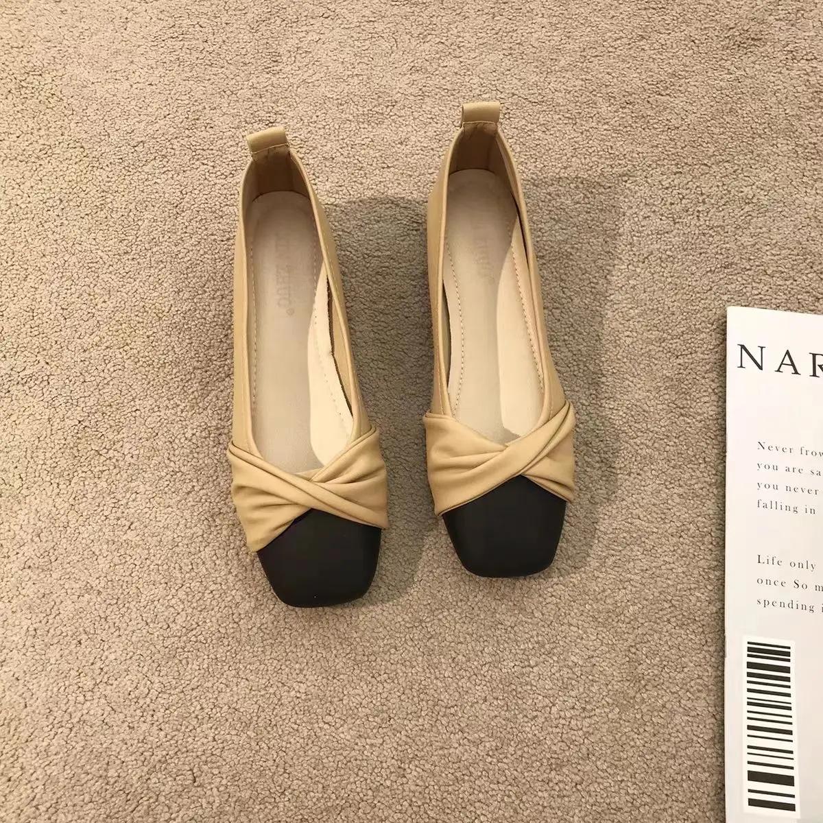 

Туфли для женщин с бантом на низком каблуке, элегантные нескользящие женские туфли-лодочки, роскошные женские удобные, последние, самые модные, распродажа 40