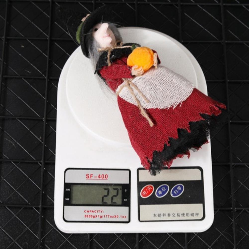 Funny Broom Witch Decoration Hug Pumpkin Halloween Witch Pendant  Haunted House