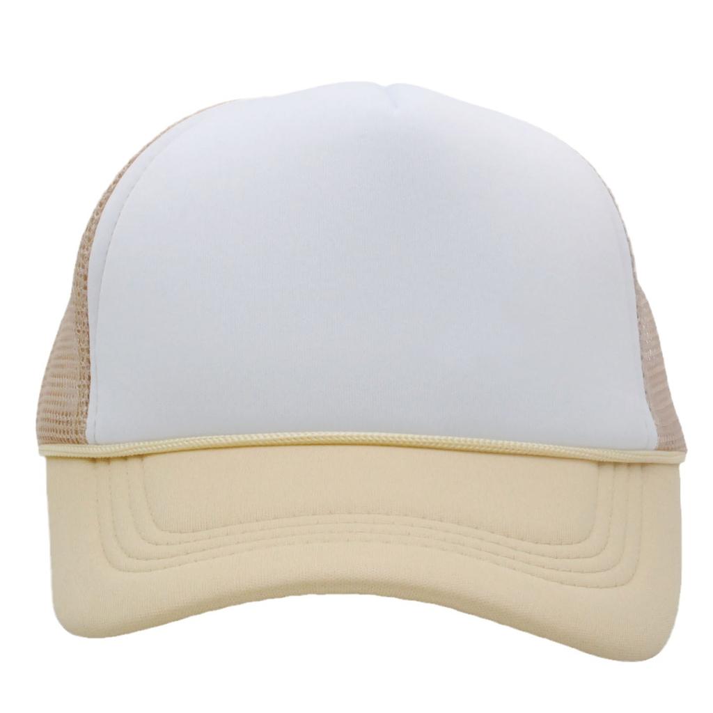 New Trucker Caps Men Women Plain Blank Foam Mesh Baseball Cap With Rope Summer Breathable Outdoor Sport Sun Visor Hats