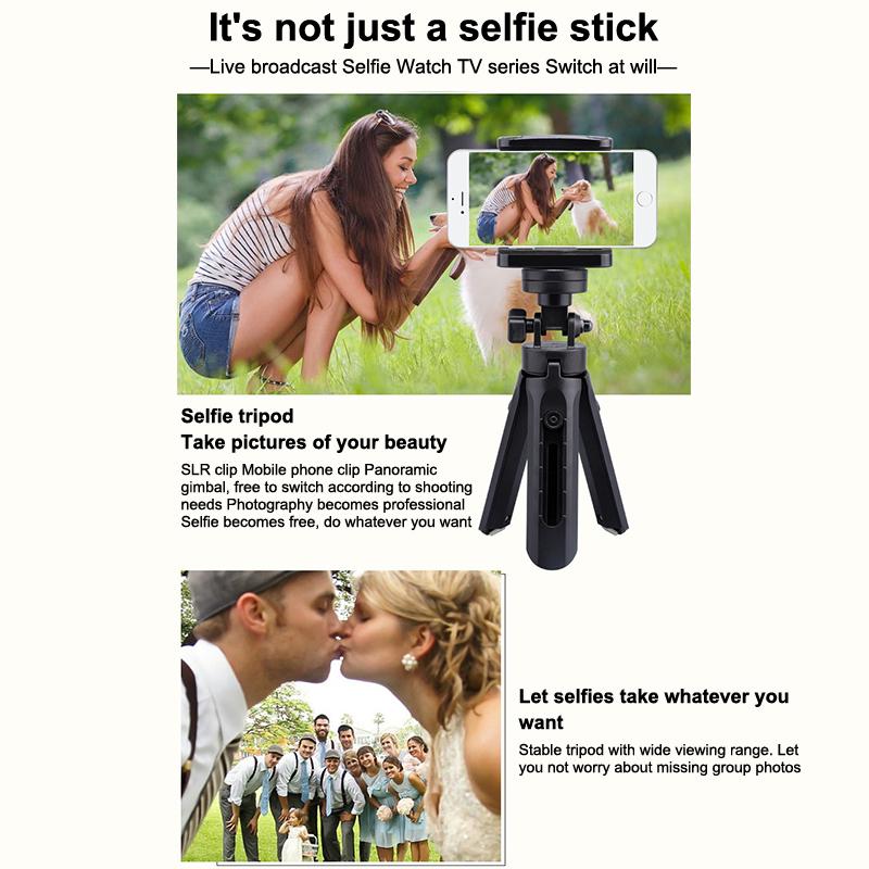 Portable Extendable Mini Desktop Smartphone Tripod Mount Cell Phone Selfie Stick Tripod Phone Holder For Live Video Selfie
