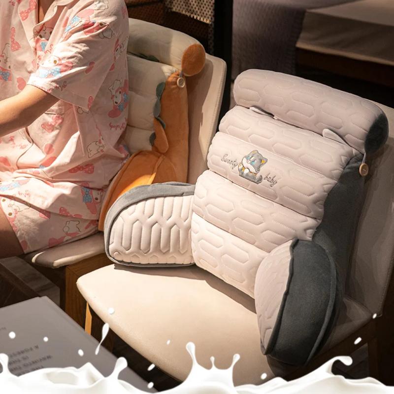 Zagłówek Duże Oparcie Dekoracja Domu Poduszka Lędźwiowa dla Kobiet w Ciąży Odpinana Zmywalna Poduszka Podparcie Lędźwiowe Poduszka na Krzesło