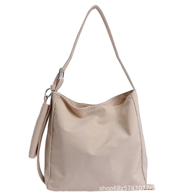 Simple Casual Canvas Bag Large Capacity Japanese and Korean Tote Bag Women's Bag 2025 New Fashionable and Lightweight Shoulder Messenger Bag