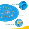 170cm Large Fountain Mat for Pool Water Play, Kids and Pets, Home Pool, Children's Summer, Garden, Patio, Lawn, Foldable, Non-Slip, Durable PVC