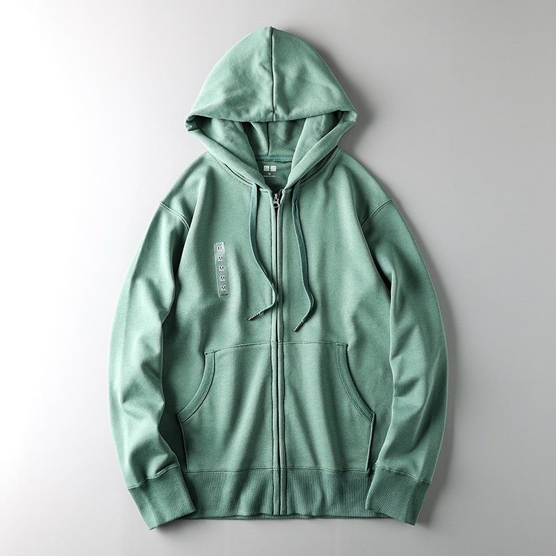 Men s Hooded Spring and Autumn Export Casual Sweatshirt Green 2XL