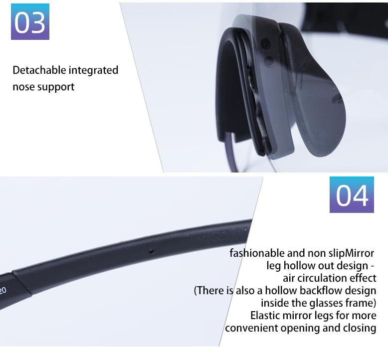 Cycling Photochromic Sunglasses RS100 [LAMEDA] UV400/Anti-fog/Lightweight/Durable (Gray)