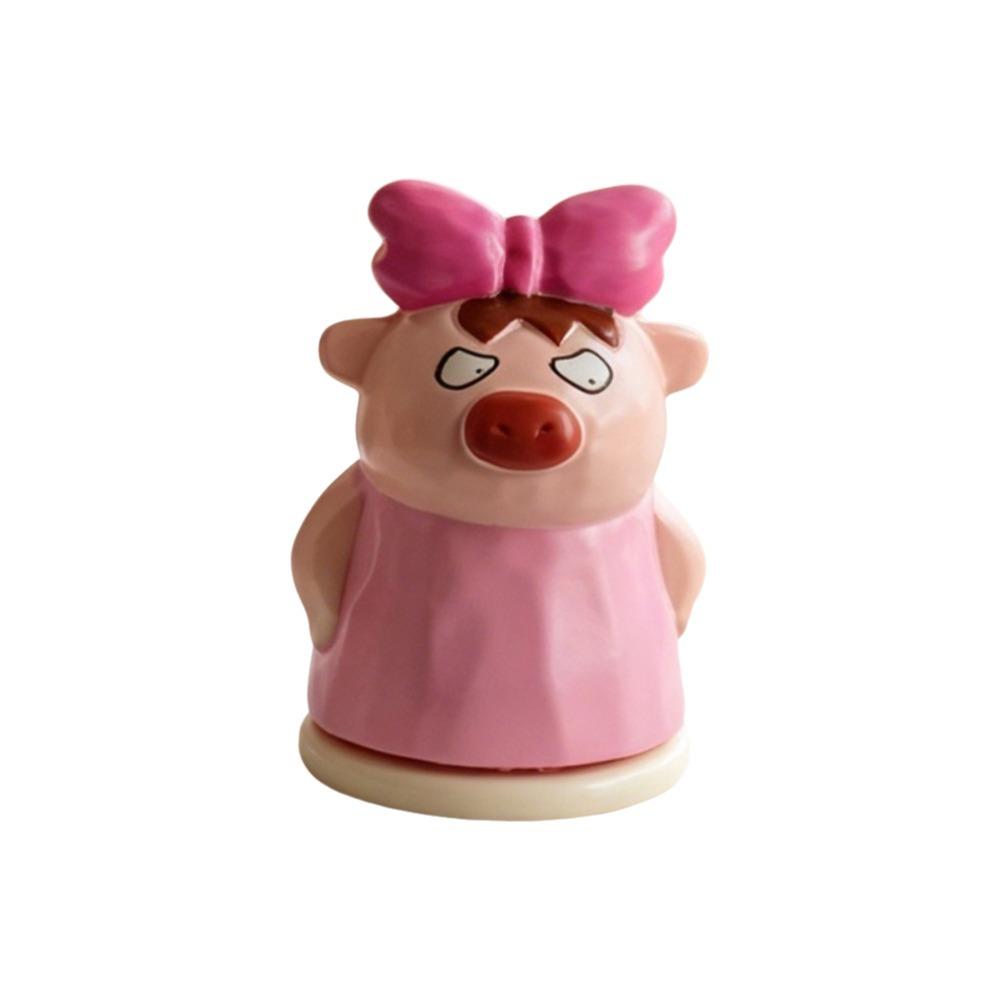 Cartoon Toothpick Box Dust-proof Cotton Swab Storage Box Cute Piggy Toothpick Holder Kitchen