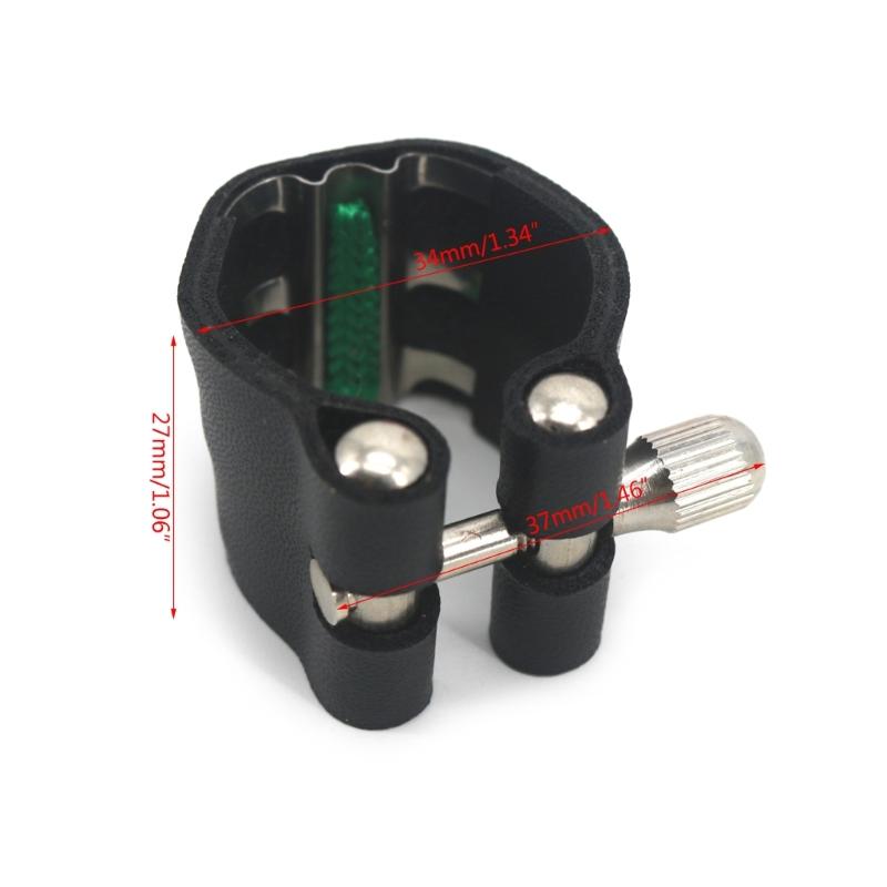 Professionelle PU-Leder Altsaxophon Mundstück Ligatur Clip Befestigung Langlebig