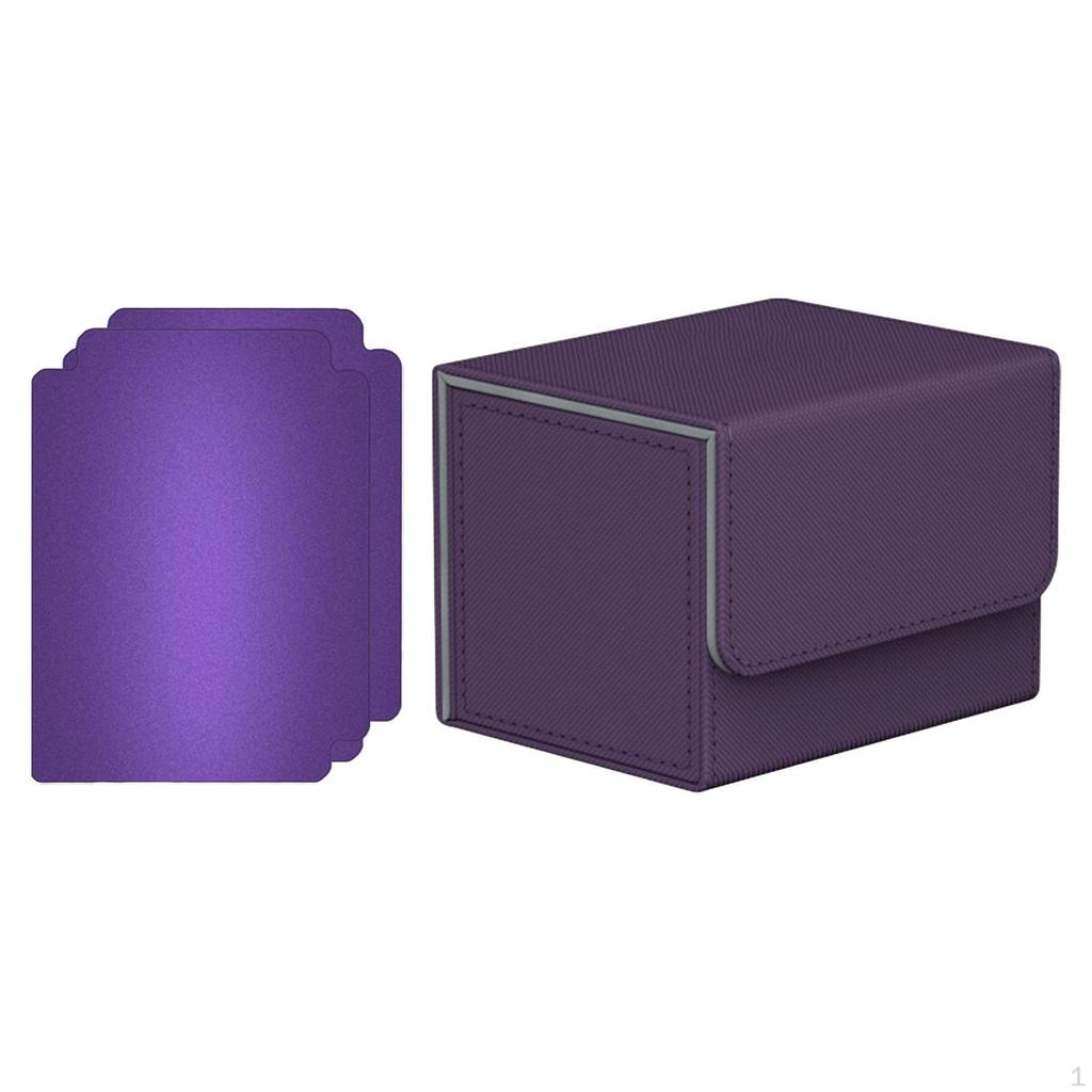 Card Deck Box PU Leather Organizer Protector Holder