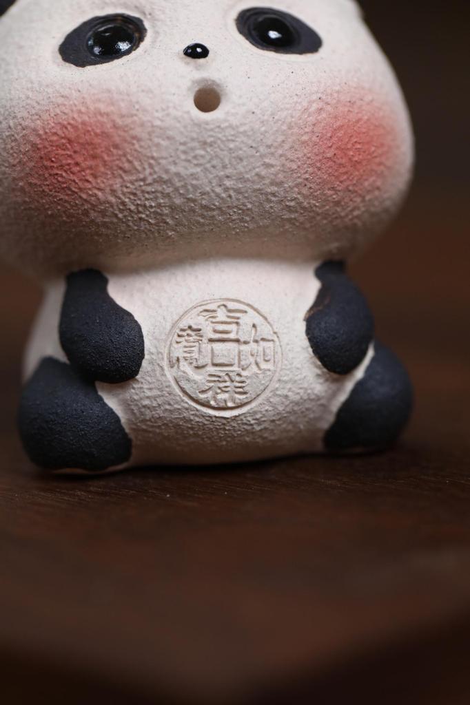 Exquisite Handmade Yixing Zisha Panda Tea Pet Incense Holder - Gongfu Tea Tray Ornament for Decoration