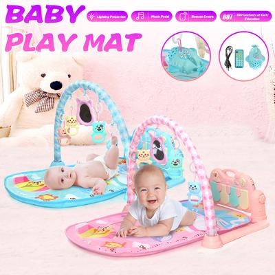 baby girl play mat with piano