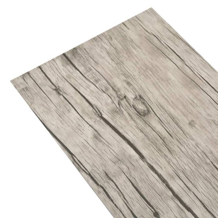 VidaXL Planches de plancher PVC Non auto-adhésif 5,26 m² Chêne délavé 245163