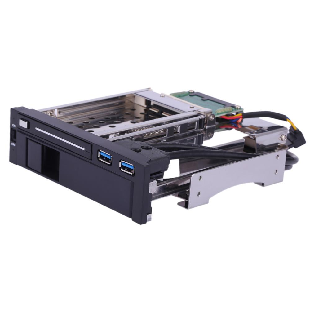 

Dual Bay 3.5 + 2.5 Inch SATA III Hard Drive HDD & SSD Tray Caddy Internal Mobile Rack Enclosure Docking Station