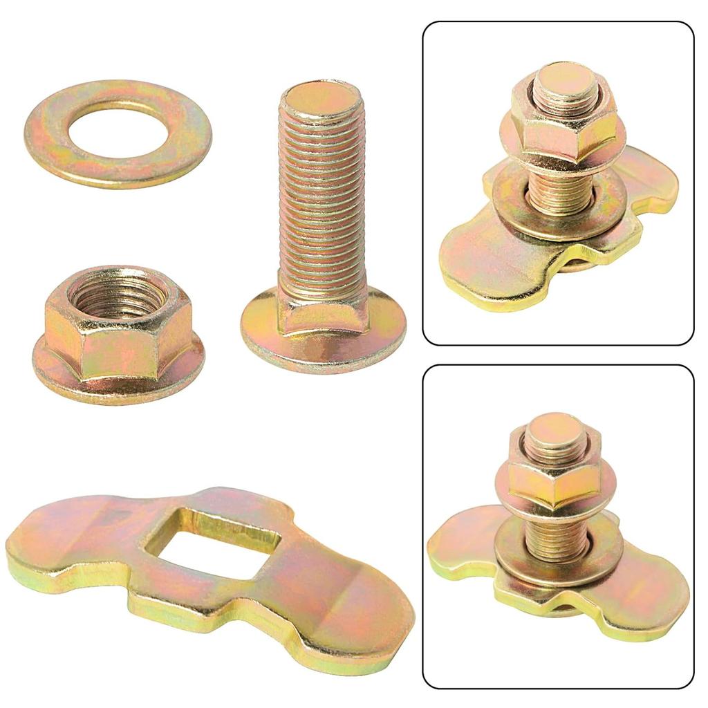 L Track Threaded Stud Fittings L-Track Threaded Double Stud Lug Fitting Tie Down, Used With L Track Rails For Truck Bed Or Trailer Cargo Control,