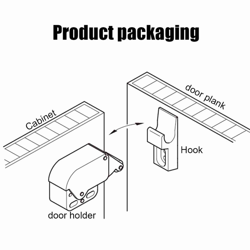 Easy Install Push To Open Latch Soft Close Touch Catch Lock Mini Cabinet Door Latch  Cupboard Doors
