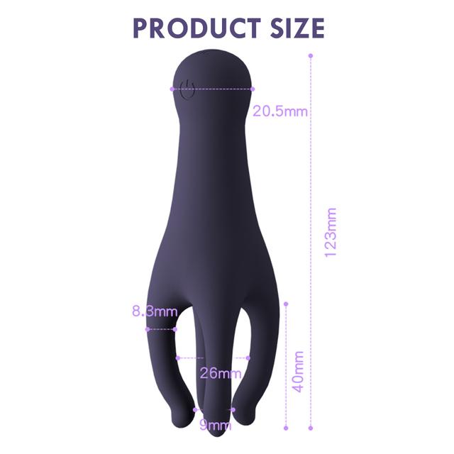 1PC Sex Glans Trainer Masáž penisu Mužský masturbátor 10rychlostní Vibrační Glans Vibrátor Sexuální hračky pro muže Trvalé zpoždění Endurance Exer
