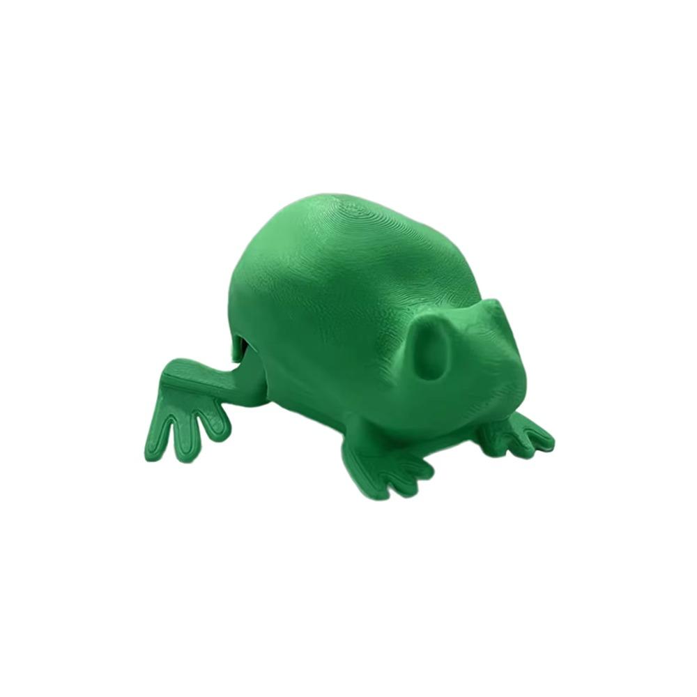 

Realistic 3D Printed Frog Model Movable Mini Frog Figurine Children Girls Boys зелёный