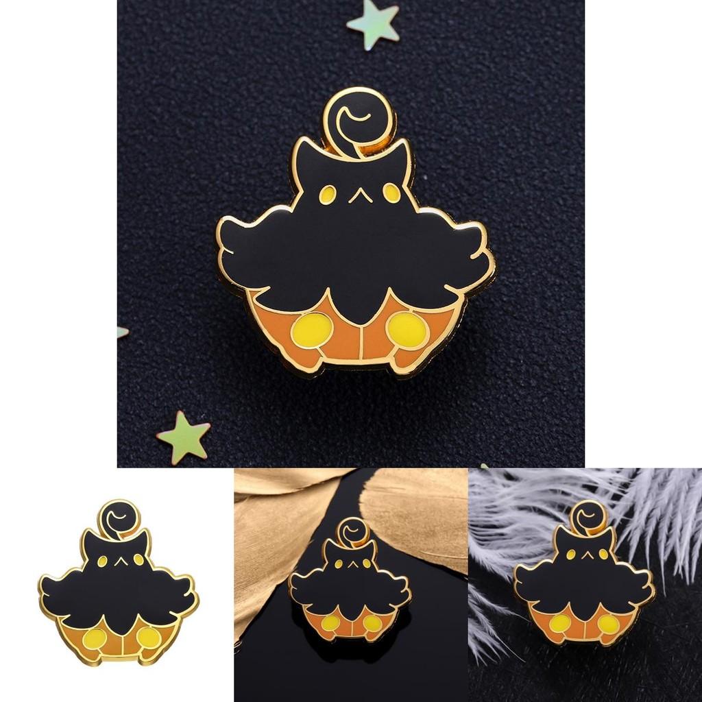 Adorable Cartoon Owl Enamel Brooch Unique Creative Halloween Badge For Fashion Lovers