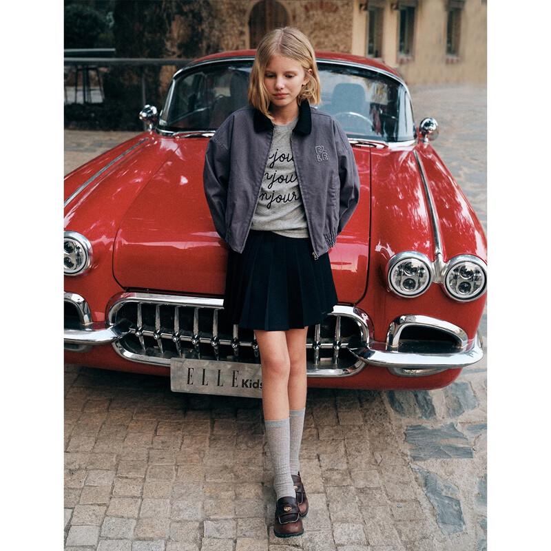 ELLE KIDS French Academy Pleated A-Line Skirt