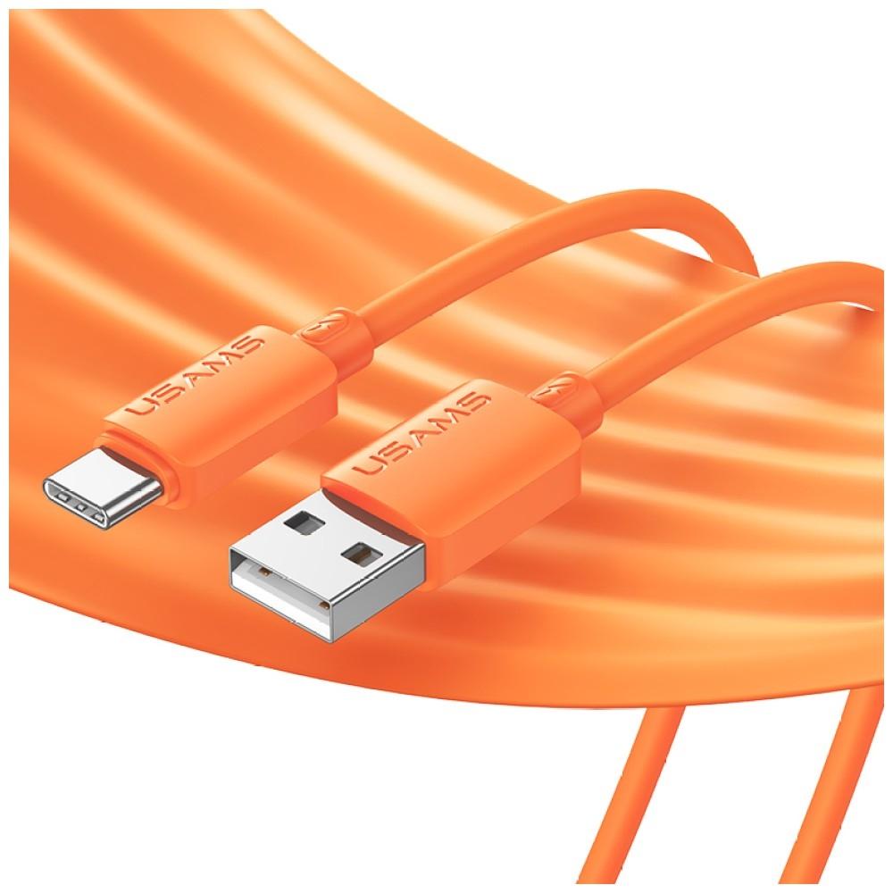 USAMS U98 3A Silicone Fast Charging USB-C Cable White