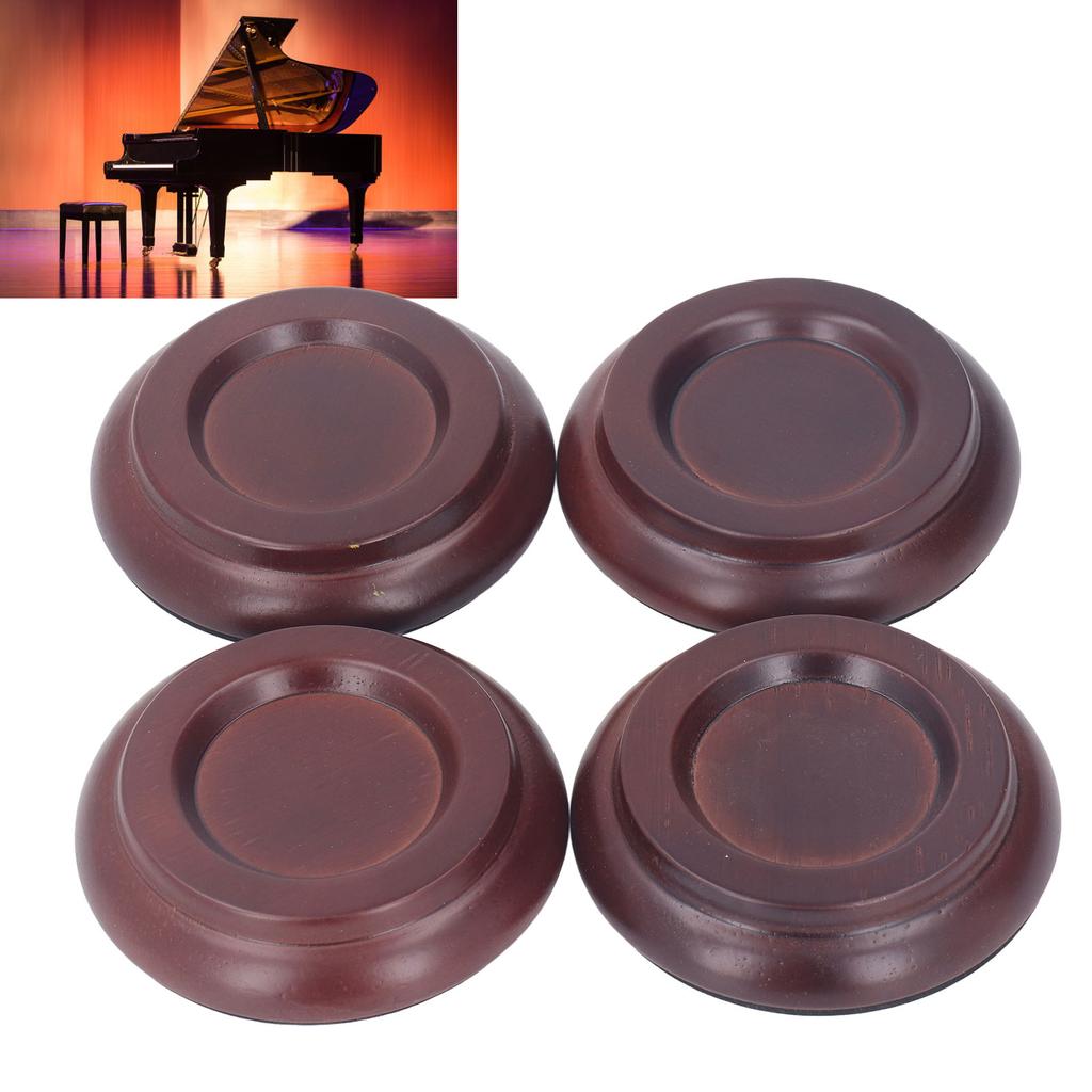 4PCS Piano Floor or Anti Vibration Small Size Non Slip Piano Caster Cups Floor or