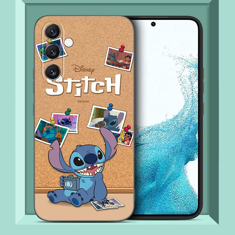 Cute S-Stitch Ohana Phone Case For Samsung A13 A22 A24 A32 A23 A25 A34 A35 A52S A53 A54 A55 A73 A12 A14 A15 A31 A33 A50 A51 A72