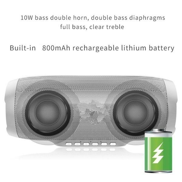 Upgrade Waterproof Outdoor HIFI Column Speaker Wireless Bluetooth Speaker Subwoofer Sound Box Support FM Radio TF Mp3 Player Mobile Phone