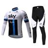 Mens Womens Cycling Jersey Set Long Sleeve Mountain Road Bike Outfit Breathable Quick Dry