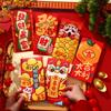 6Pcs Cartoon Chinese Snake Year Red Envelope New Year Money Envelope  Spring Festival