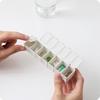 Weekly Pill  Dispenser  Box Adjustable Vitamin Storage Medicine Box Container