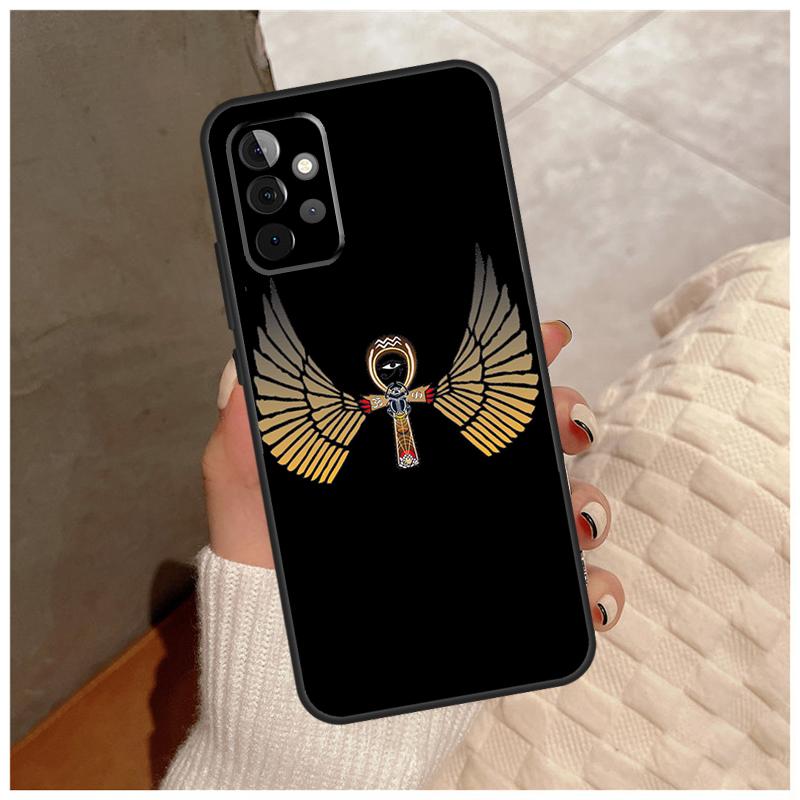 Egypt Nefertiti Anubis Ankh For Samsung Galaxy A36 A56 A16 A26 A06 A52 A53 A33 A13 A34 A54 A14 A15 A35 A55 A22 A32 Case