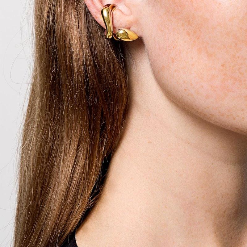 

Europe And The United States Cold Wind Personality Niche Simple Water Drop Shape Adjustable Ear Bone Clip For Women To Wear