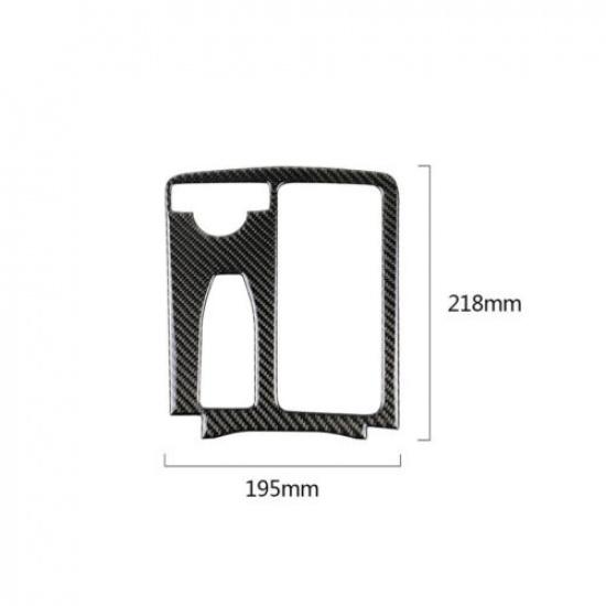 For Mercedes-Benz C-Class W204 W212 Carbon Fiber Interior Gear Shift Cover Trim