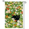 Double-Sided Garden Flag Featuring Spring Flowers, Perfect for Welcoming Guests Outdoors