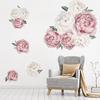 Peony Flower Home Wall Sticker Living Room Background Decal Mural DIY Decoration