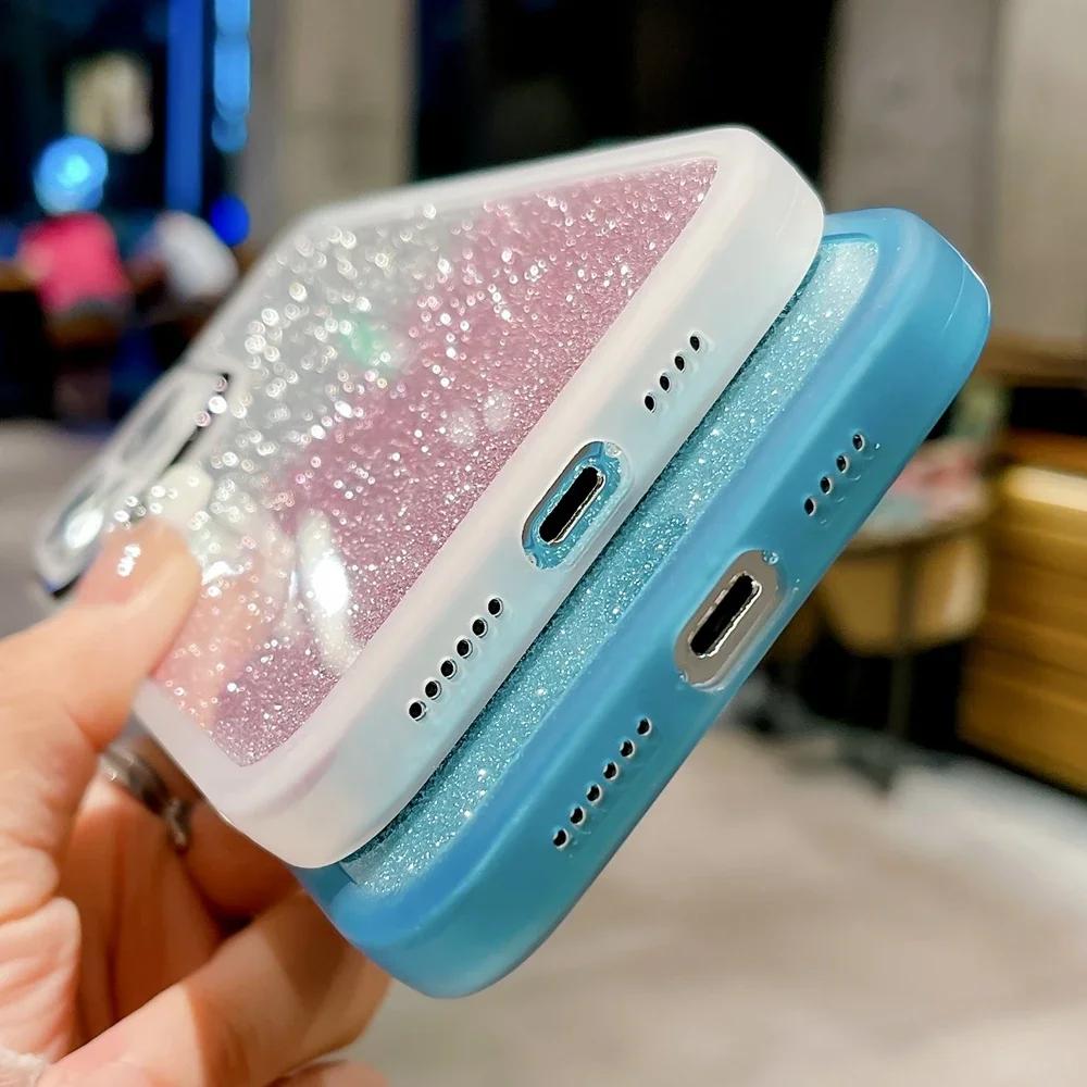 ITel P40 S23 Plus Spark 20 C GO 2024 Glitter Telefondeksel for Infinix Hot 40 Zero 30 Smart 8 7 Siery Skinnende Beskytt Kameradeksel