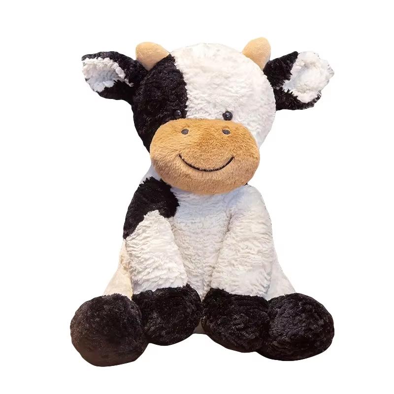 *Nice 22Cm-30Cm Huggable Plush Cow Plaything Lovely Cattle Plush Stuffed Animals Cattle Plush Doll Kids Toys Birthday Present For Kids